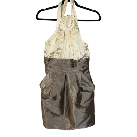 Alexia Admore Shimmer Sheet Blouson Mini Dress Small - Picture 2 of 8